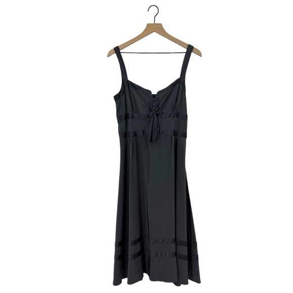 Marc Jacobs Dresses & Skirts - Marc Jacobs Gray Silk Empire Waist Midi Tank Dress Size 8